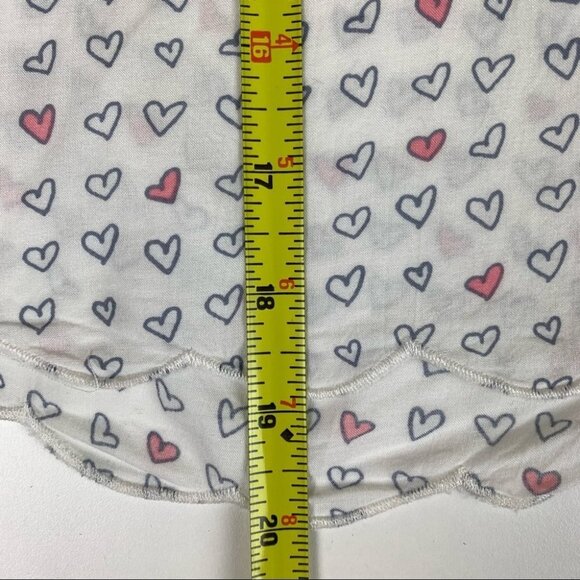 LORIMER NYC Long Sleeve Top with Hearts Small - Picture 5 of 9